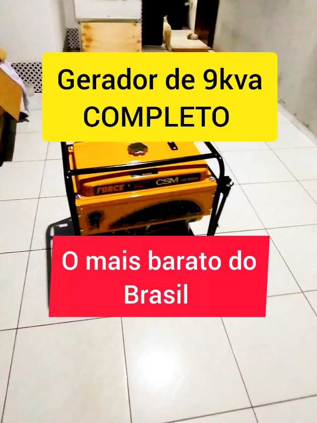Gerador de 9kva completo 