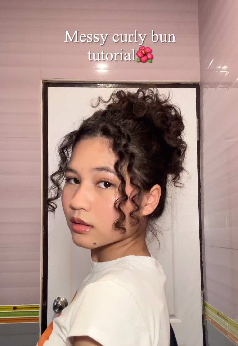 My fav hairstyle🌺 #hairstyle #curlyhair #wavyhair #ผมหยิก #ผมหยักศก #lonlada
