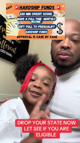 THE BABY HAVE SPOKE 😍 DROP YOUR STATE IN OUR COMMENTS GET YOU SOME EXTRA FUNDS 🙌🏽 #HARDSHIPFUNDS #PERSONALFUNDS #BABYGIRL #GIRLDAD 