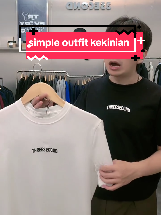 rekomendasi t-shirt simple kekinian terbaru😍 #3second #ootdfashion #kaoskece #tshirt #simplekekinian 