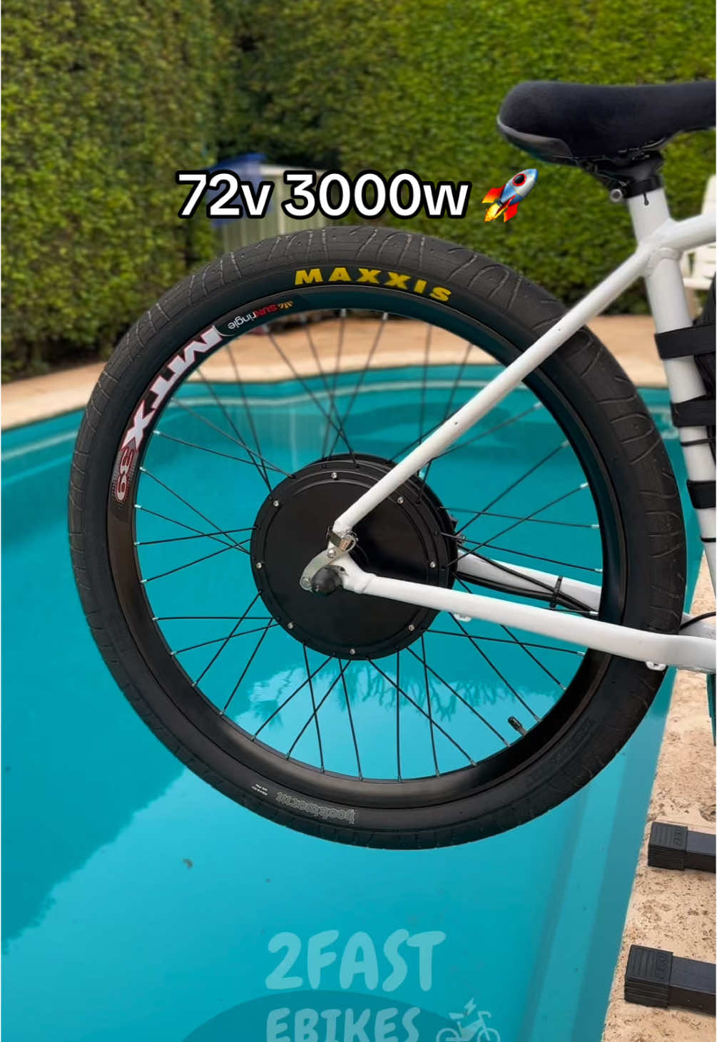 Crazy speeds! #2fastebikes #conversionkit #3000w #hellcat 