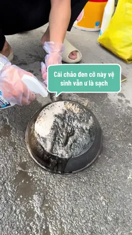 Cái chảo đen cỡ này vệ sinh vẫn ư là sạch #LearnOnTikTok #drnatro #noitro #taydanang #CleanTok 