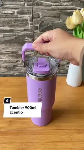 Tumbler ecentio kapasitas 900ml tahan dingin maupun panas , cakep enak dibawa kemana-mana . #tumbler #tumblerecentio #tumbler900ml #tumblertahandingin  #ecentio
