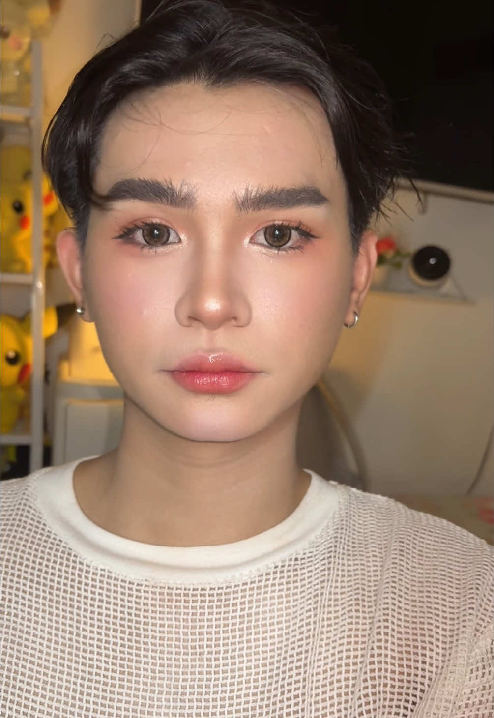 Soft Thai makeup🇹🇭| Tutorial posted!😉 #mensbeauty #thaimakeup #makeupinspo #makeup 