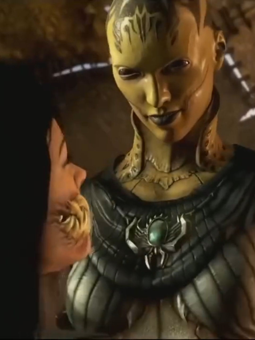 Em MK1- Universos refeito/ Mileena e morta por vermes que sai da boca dela/ #mortalkombat11intros #mk1edit #mk1 #Mileena #ps5