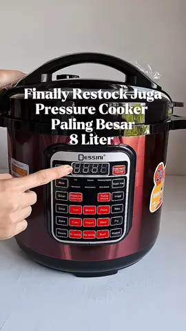 2 Bulan Baru Masuk Stock Pressure Cooker Ni. Mmg Laku Sbb Puas Hati Beli Sekali Besar.  #pressurecooker #pressurecookerdessini #pressurecookerpalingbesar #pressurecooker8liter #electricpressurecooker #dessini #dessinipressurecooker 