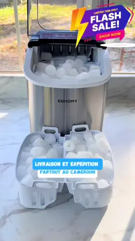 Cette machine à glaçons est vraiment superbe avec elle je fais les glacons en 7  minutes chronos et elle ne consomme presque rien comme courant. Appareil très pratique lors des reception. #icemaker #icemachine #237🇨🇲 #bayamsell 