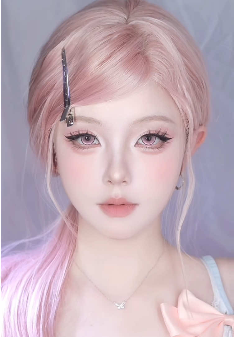 Pink doll makeup tutorial 🎀.                             ID：18005501611 #tutorial #makeuptutorial #makeup #beauty 