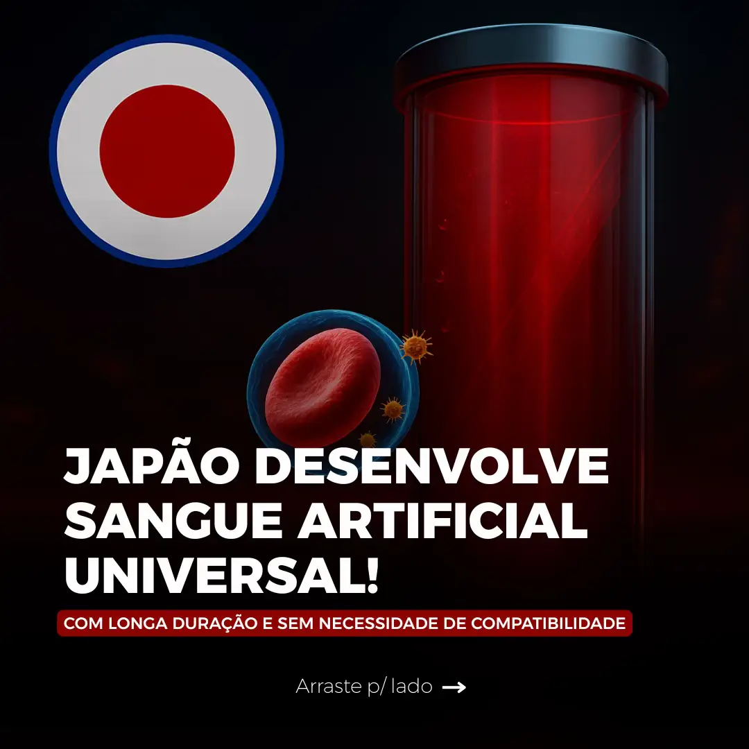 🧪 CIENTISTAS JAPONESES DESENVOLVEM SANGUE ARTIFICIAL UNIVERSAL! Imagine um mundo onde não é mais necessário identificar o tipo sanguíneo antes de uma transfusão. Isso está mais próximo da realidade do que nunca! O sangue sintético criado em laboratório é: ✅ Compatível com todos os tipos sanguíneos ✅ Armazenável por até 1 ano sem refrigeração ✅ Eficiente em testes com alta taxa de sobrevivência Essa descoberta pode revolucionar emergências médicas, zonas de guerra e áreas remotas 🌍 📌 Salve este post para lembrar como a ciência transforma vidas 🔁 Compartilhe com quem valoriza inovação e saúde