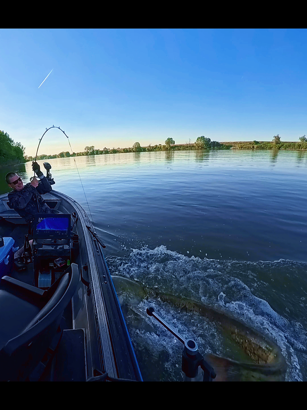 #riverfishing #pescuitlasomn #Rhein #wels #angeln #siluro #bigfish #nokill #Po #fishing 