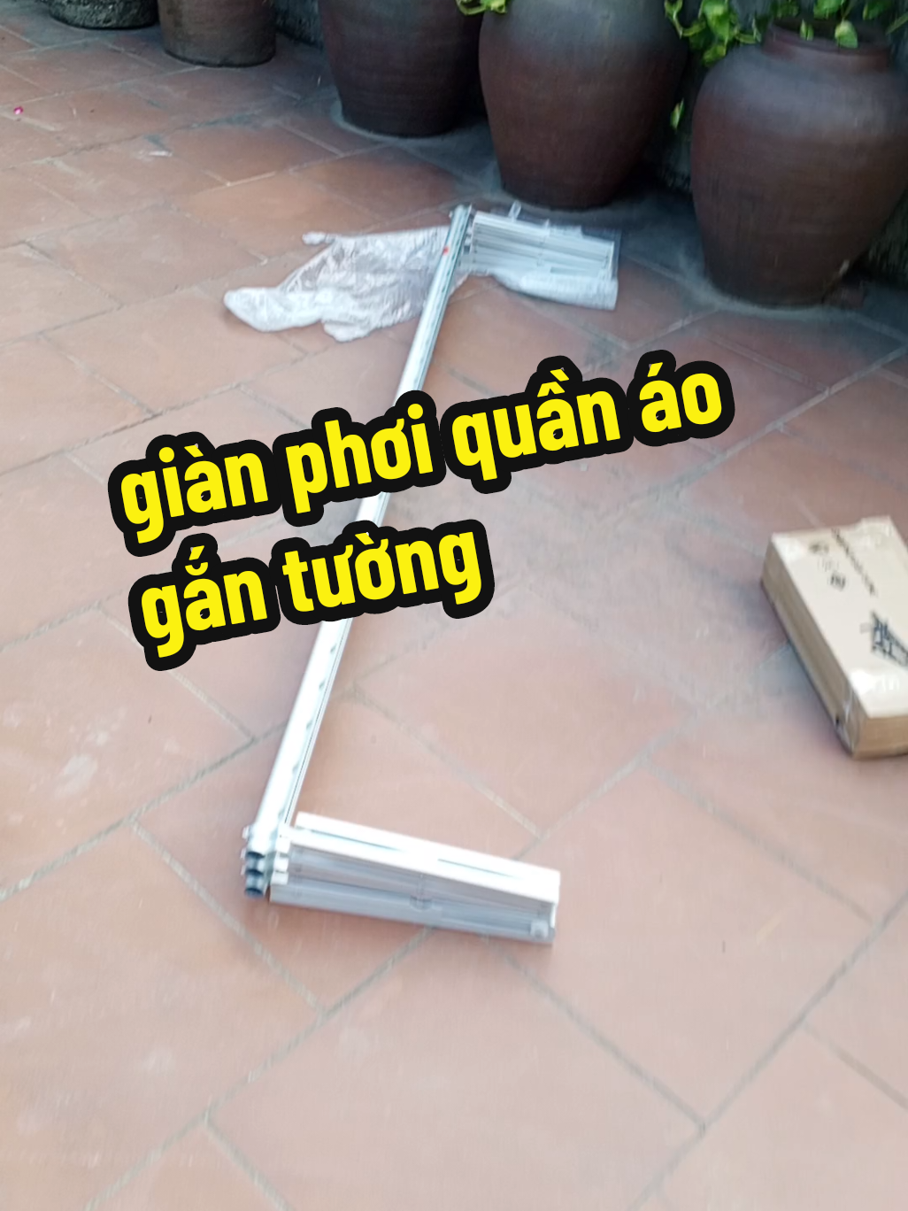 giàn phơi quần áo gắn tường #ongchudungthat 
