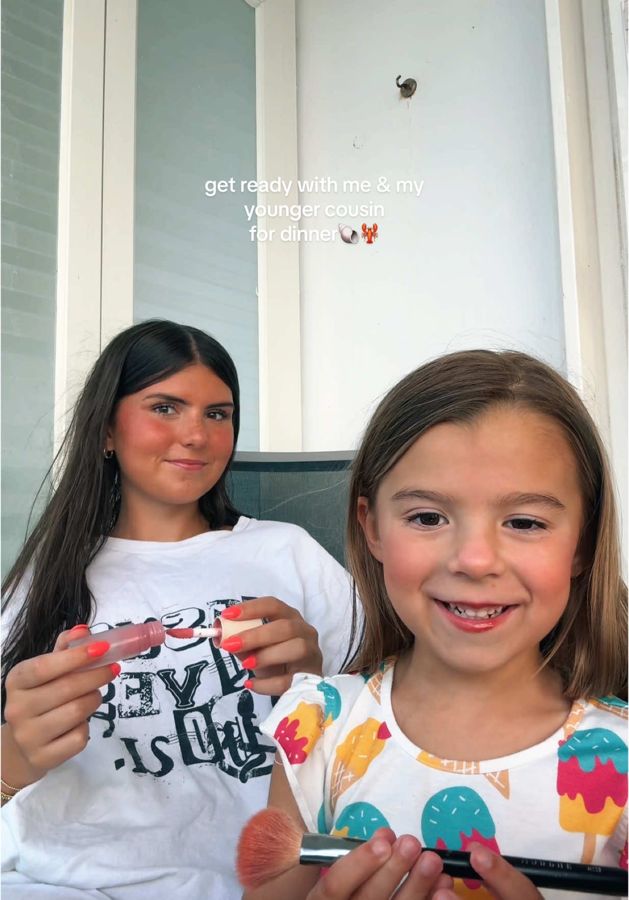 How cute is she 🥹🥹 my cousins are my bffs like I love them. #fyp #foryoupage #getreadywithus #grwm #makeup #getreadywithme #makeup #vacation #cruise #travel #family 