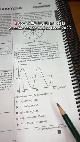 Você NÃO PODE errar essa questão fácil no Enem 2025 !  #enem #enem2025 #Enem #enem2025vemcomtudo #vaiprafy #estudos📚 #vaiprafycaramba #dicasparaenem #matematicaenem #matematica #questaopadrao #Enem2025 