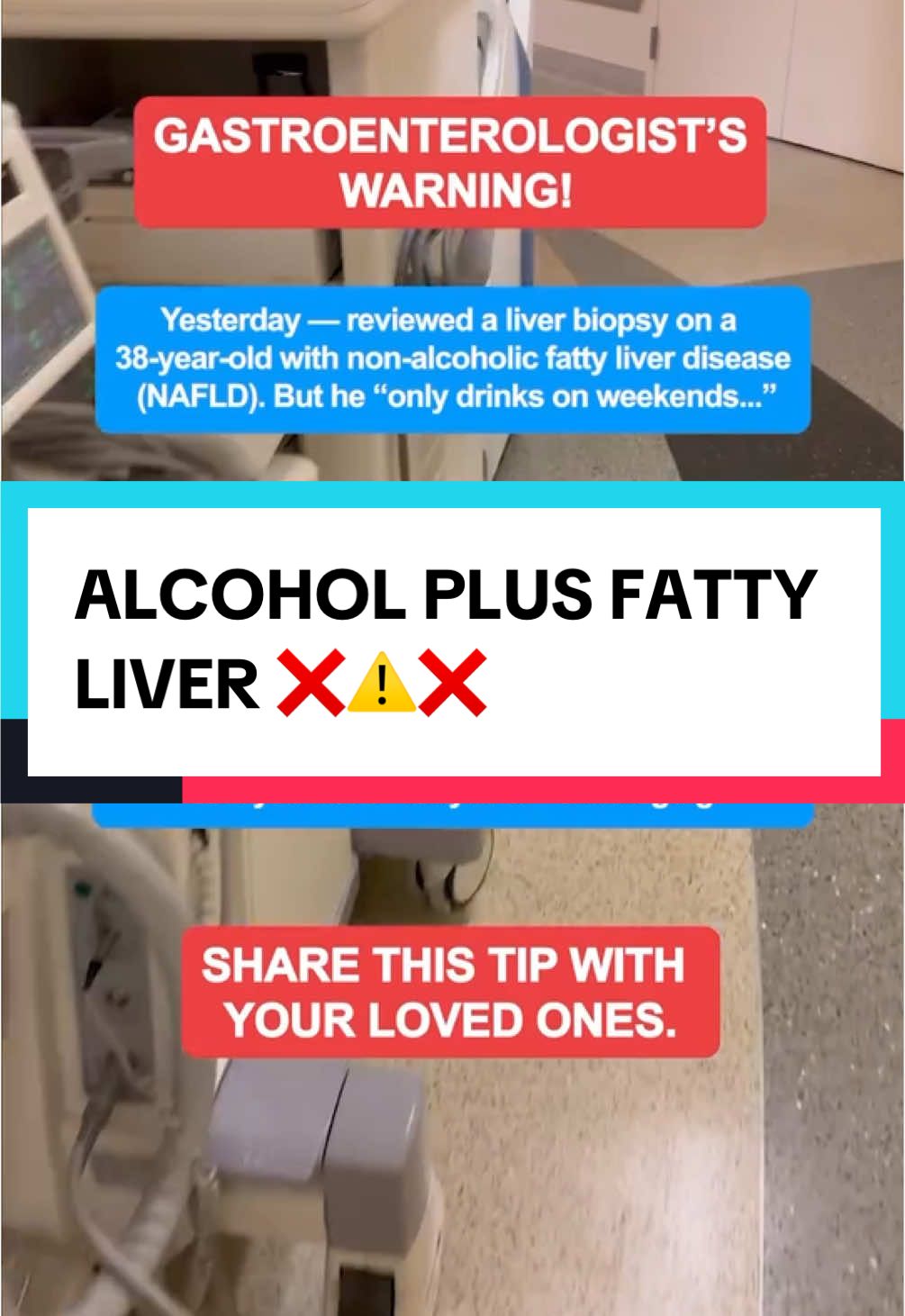 Gastroenterologist’s Warning : Alcohol Plus Fatty Liver : A Disaster ❌ #medical #LearnOnTikTok 