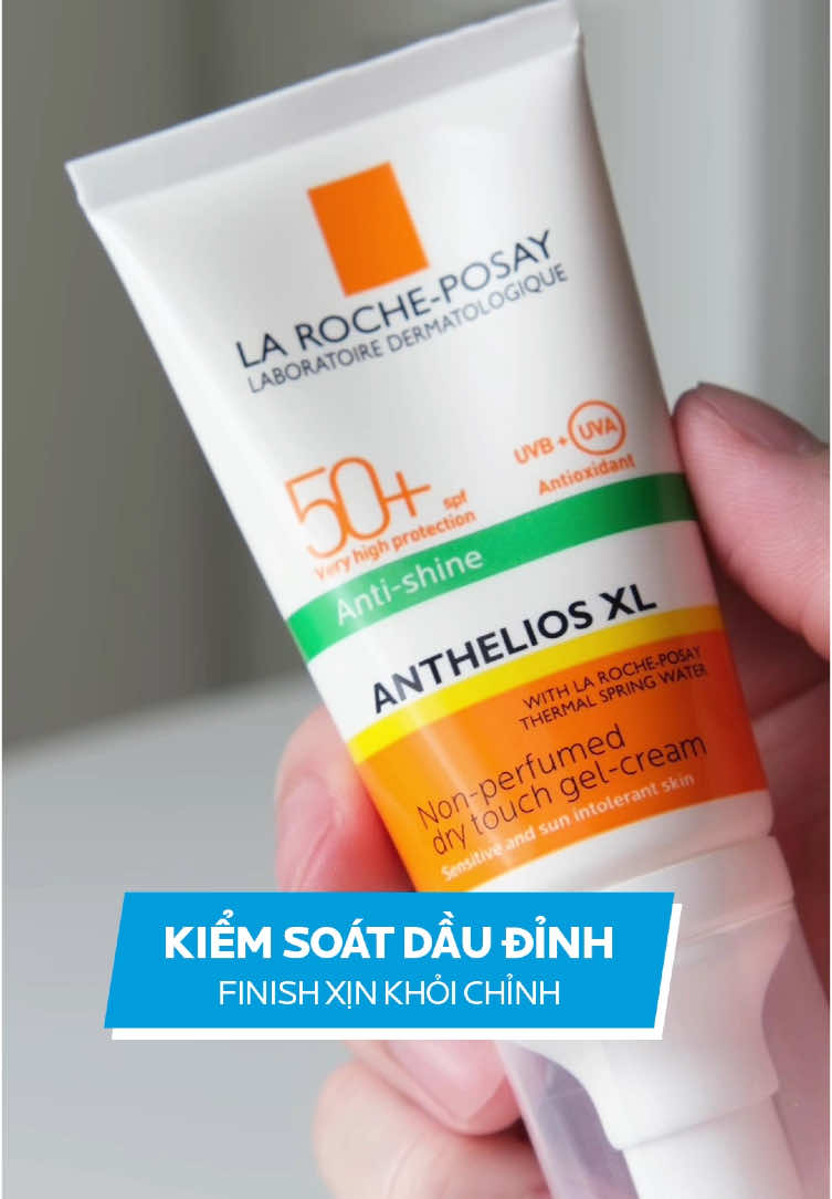 Anthelios XL không chỉ chống nắng  toàn diện  cho da mà còn kiềm dầu lên đến 12 tiếng nhờ hoạt chất Airlicium. Đem lại lớp finish ráo mịn, khô thoáng và không gây cảm giác bóng dầu trên da  #larocheposayvn #Anthelios #kemchongnangnangtone #nangtonekiemdau 