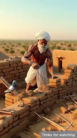 ik kisan aur ik Kabootar raigistan main ik ghr banaty hai #aishort #ai #foryoupage #foryou 