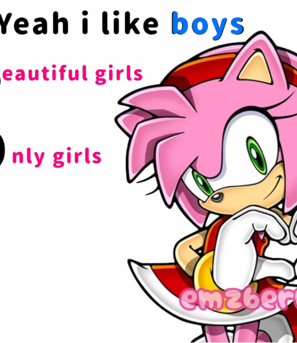 Happy pride month guys 👍 #sonicthehedgehog #fyp #foryoupage #amyrose #pridemonth #lgbtq #sonamy #shadowthehedgehog #sonicmeme #sonic 