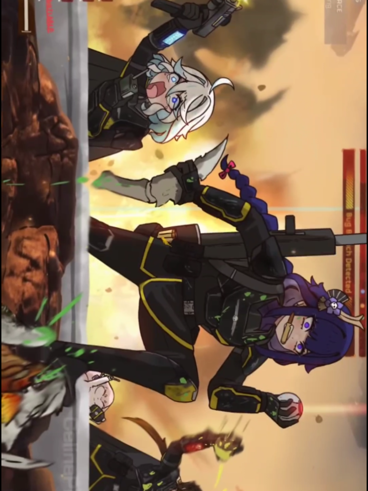 When the gods have to defeat aliens #GenshinImpact #fyp #Furina#Nahida#Zhongli#Venti#RaidenShogun#YaeMiko