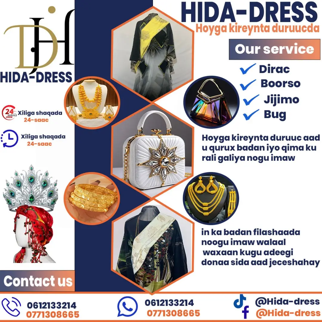 soo dhawaada gabdho xilli walbo diyaar baan idiin nhy#somalitiktok #hidadress #muqdishotiktok @KAAMIL RENT SUITS 