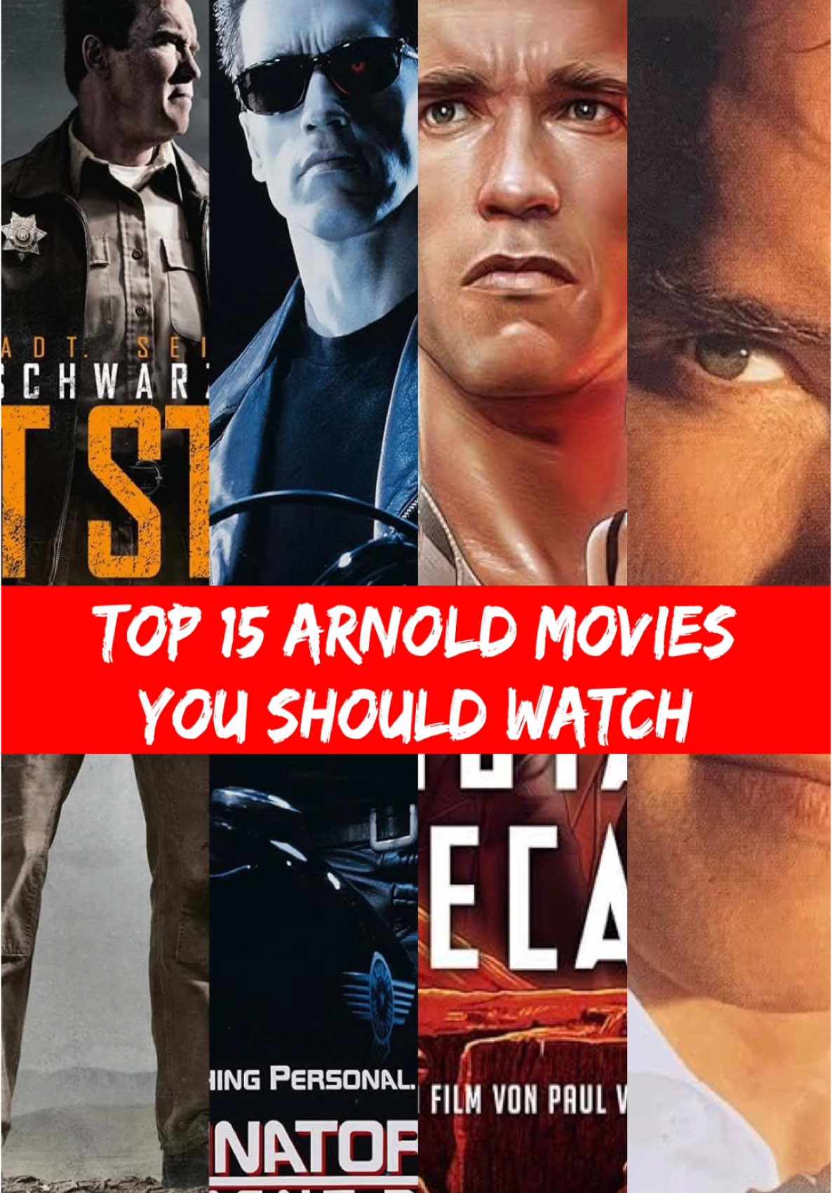 Top 15 #arnoldschwarzenneger Movies you should watch #movielists #toplists #top15 