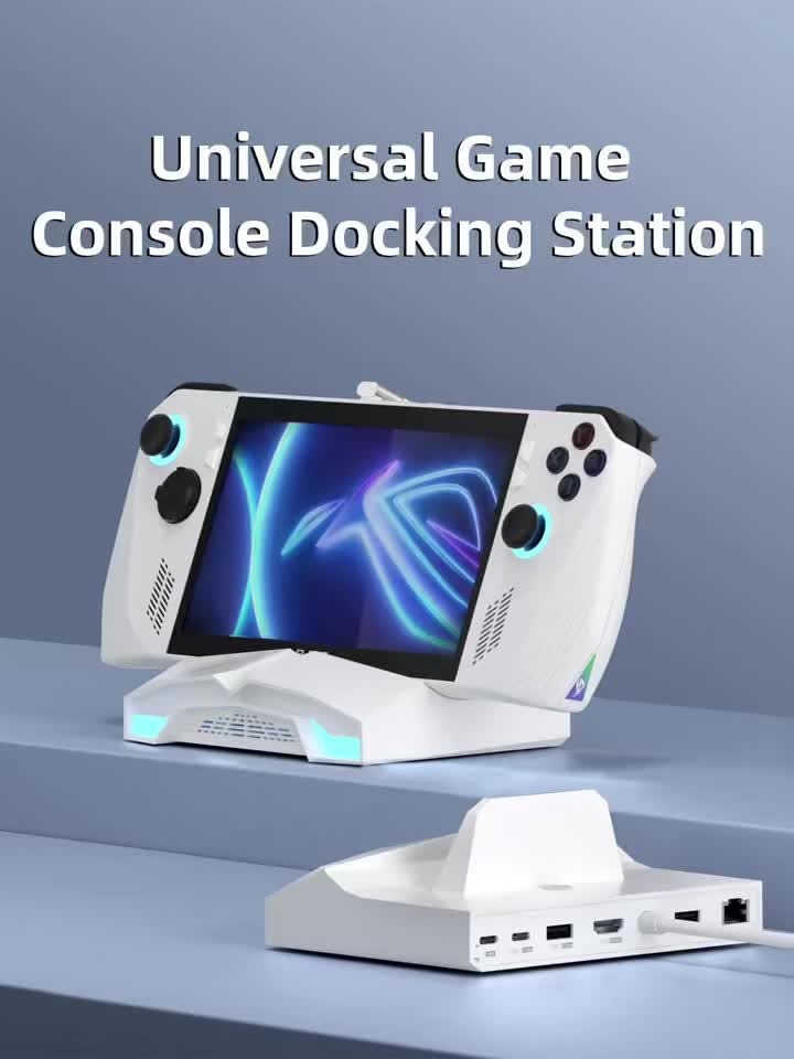 Hagibis ROG Ally/Steam Deck/Switch/OLED Dock 6 in 1 Universal Docking Station With 4K HDMI 2.5G RJ45 100W PD RGB Light USB C Hub

#Rogally
#nintendo
#Switch
#LegionGo
#Docking
#Steamdeck 