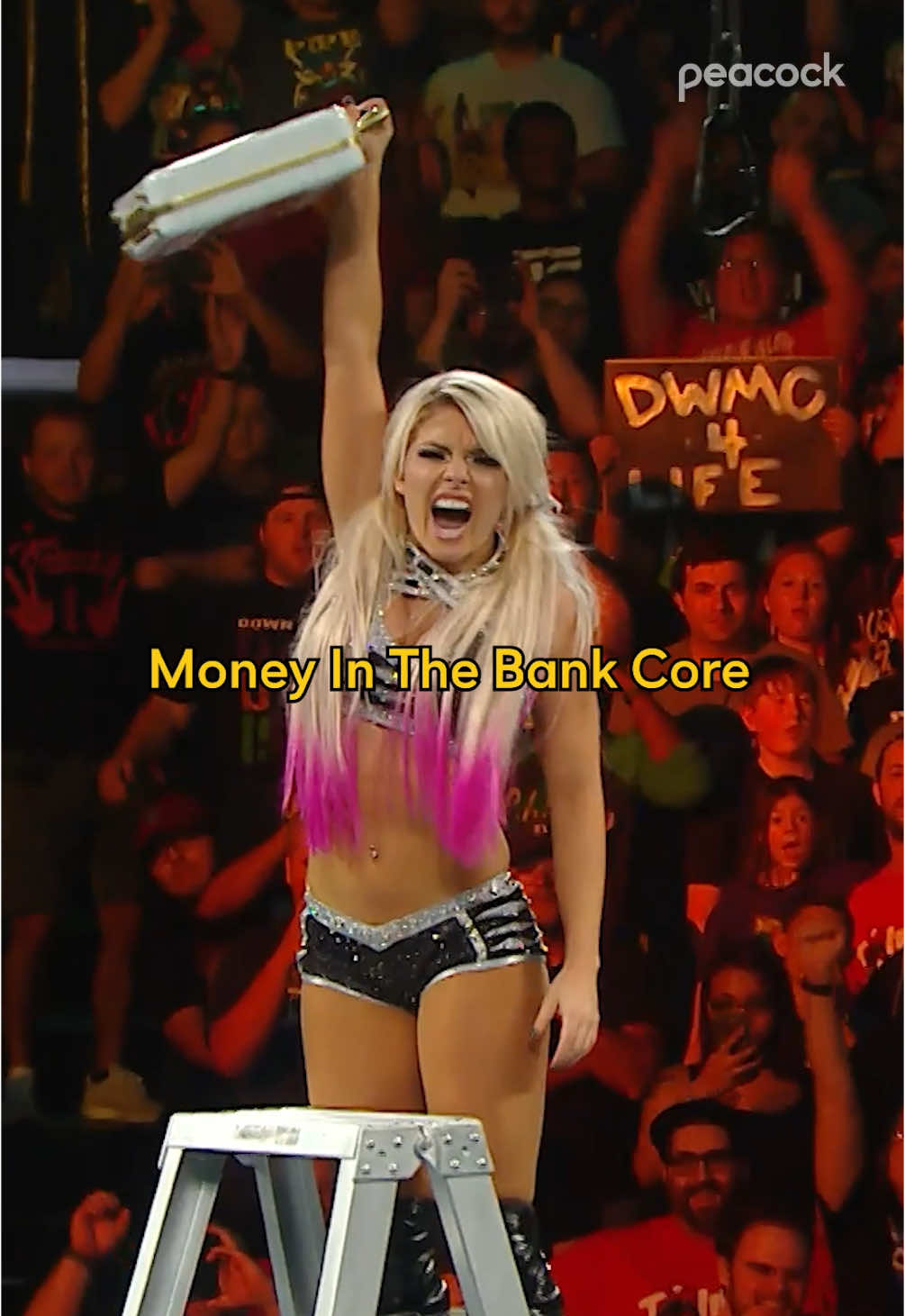 More iconic moments loading ⏳ Stream #MoneyInTheBank this Saturday on Peacock. @WWE  #WWE #Wrestling #MITB