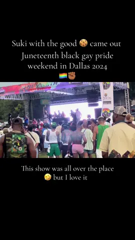Sukihana performed at Dallas southern Pride last year✊🏾🏳️‍🌈 Watch till the end lol #blackgaypride #blackgaypride🏳️‍🌈 #juneteenth2024 #juneteenthweekend #blacklgbtq 