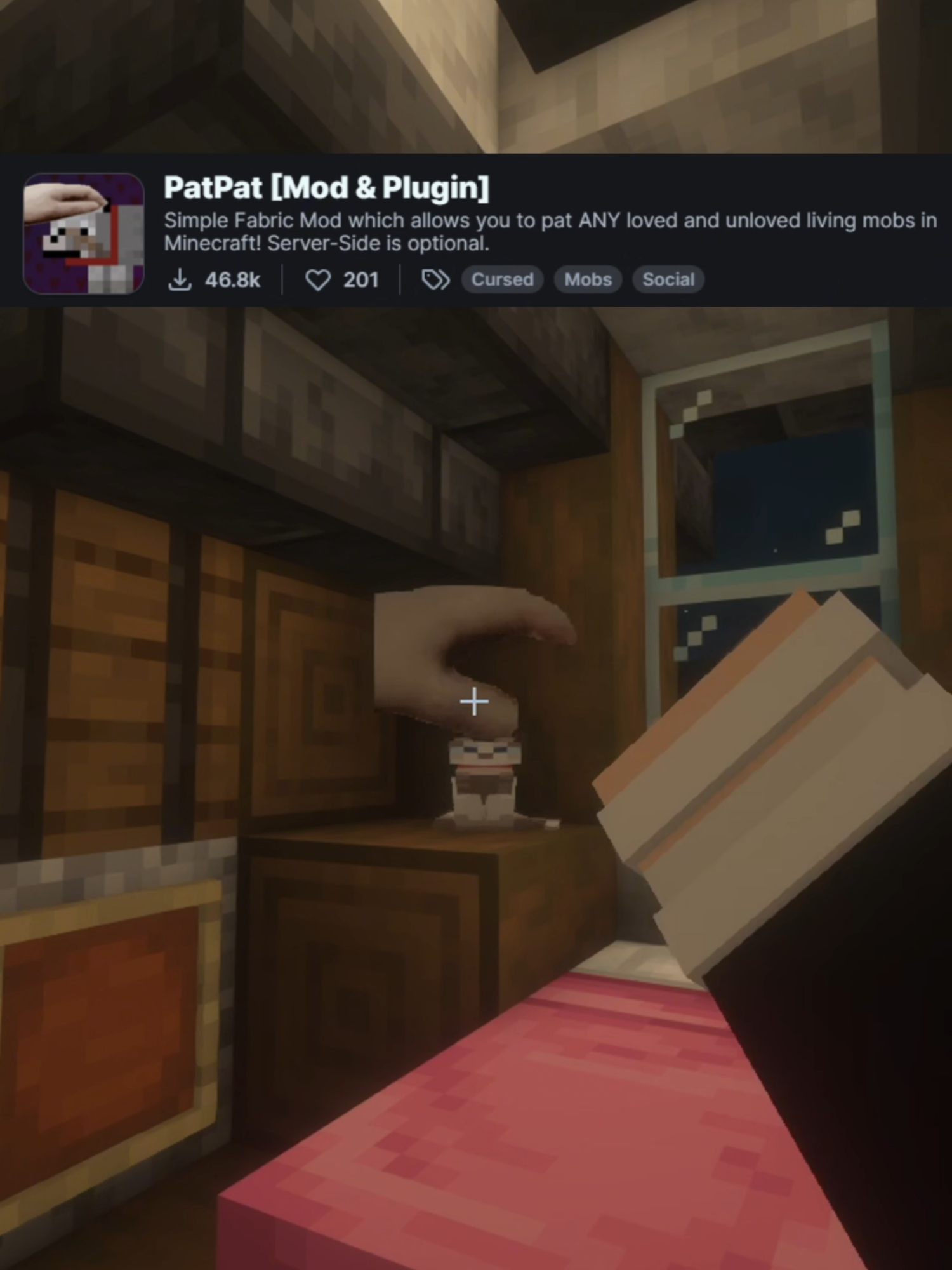 Мод - PatPat 😮 #майнкрафт #Minecraft #моды