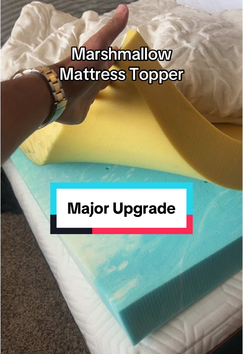 Marshmallow mattress topper #comfortable #tiktokmademebuyit #shopping #tiktokmarketplace #tiktokshop 