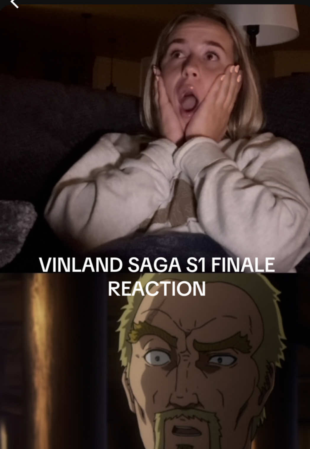 FULL REACTION ON MY PATREON!! I’ll post a shorter version on my YouTube later this week as well. Both links in bio!!! #vinlandsaga #reactionvideo #animereaction #thorfinn #askeladd #anime 