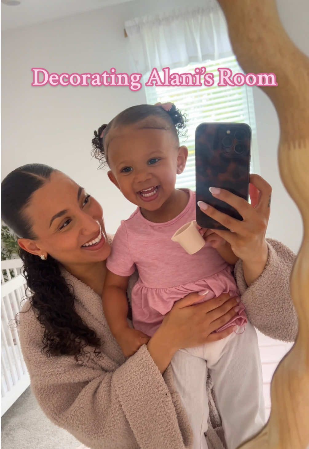 No big girl bed yet I’m not ready for all that!😭 #fyp #babygirl #girlmom #toddler #decor 