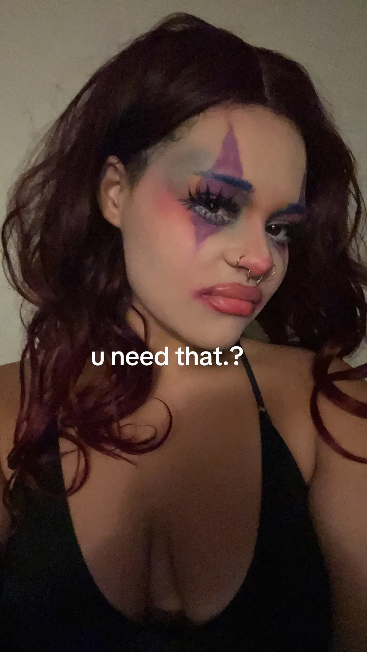 i wanted to js show my eye makeup #ilovemygf #every1luvsiz #xyzbca #wlw #08 #clown 