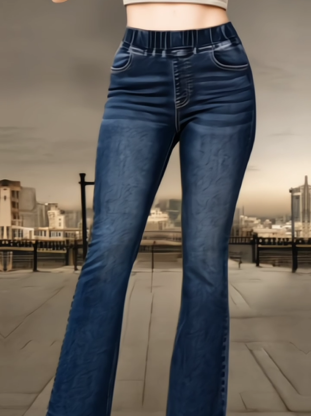 Celana Jeans Wanita Pinggang Karet