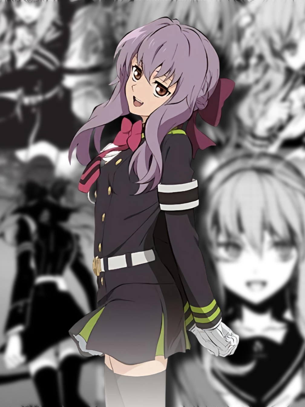 Ya~Ya Shinoa😖💜 - #shinoa #shinoahiiragi #owarinoseraph #anime #waifu #fyp #fypシ゚ 