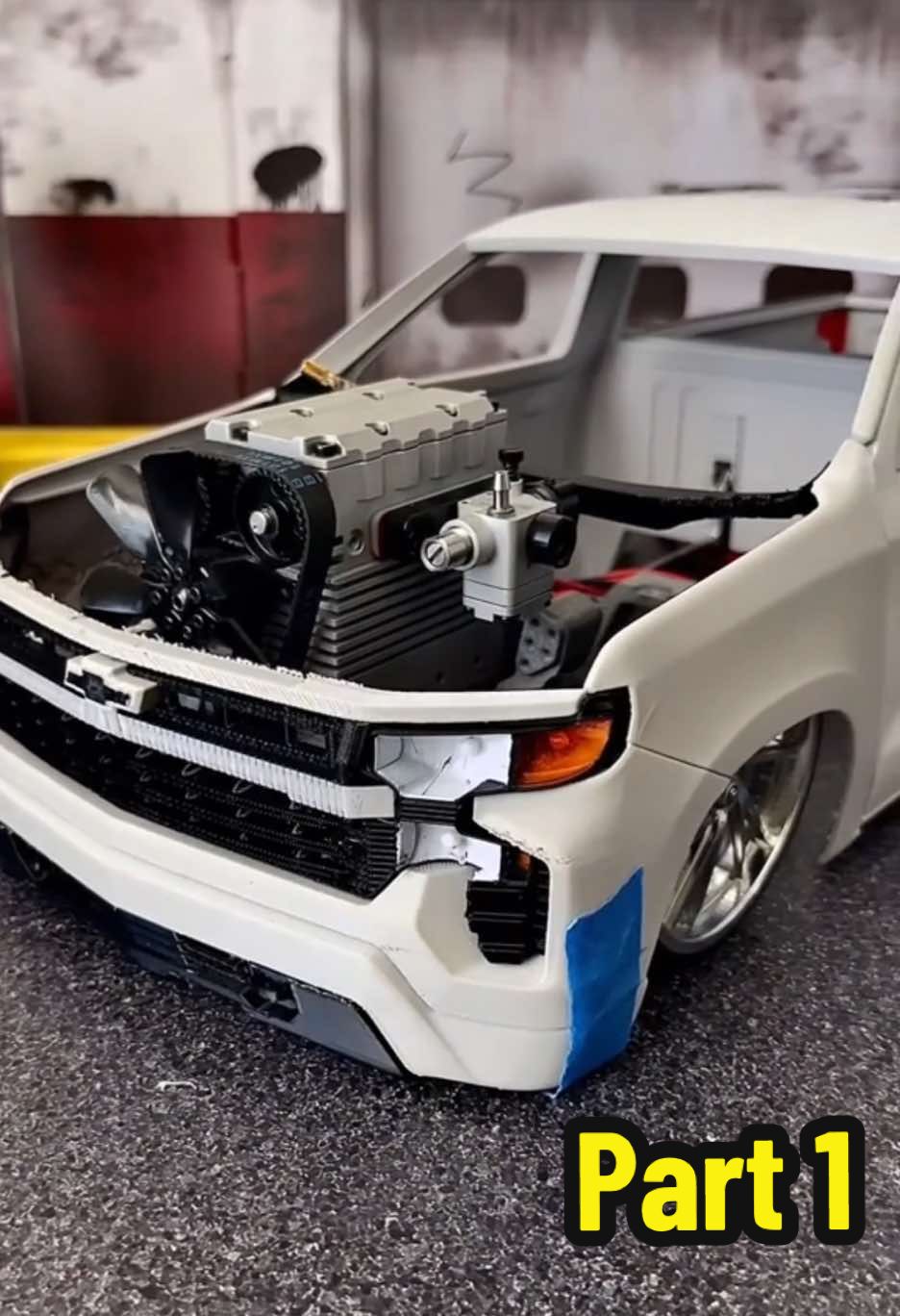 7cc Semto RC Engine Build Part 1. #rc #rctruck #truck #lsx #3dprinting #3dprint #bambux1carbon #lilrctruck #viral #rccar #3d #asmr #viralvideo #chevy #silverado #nitro #semtoengine 