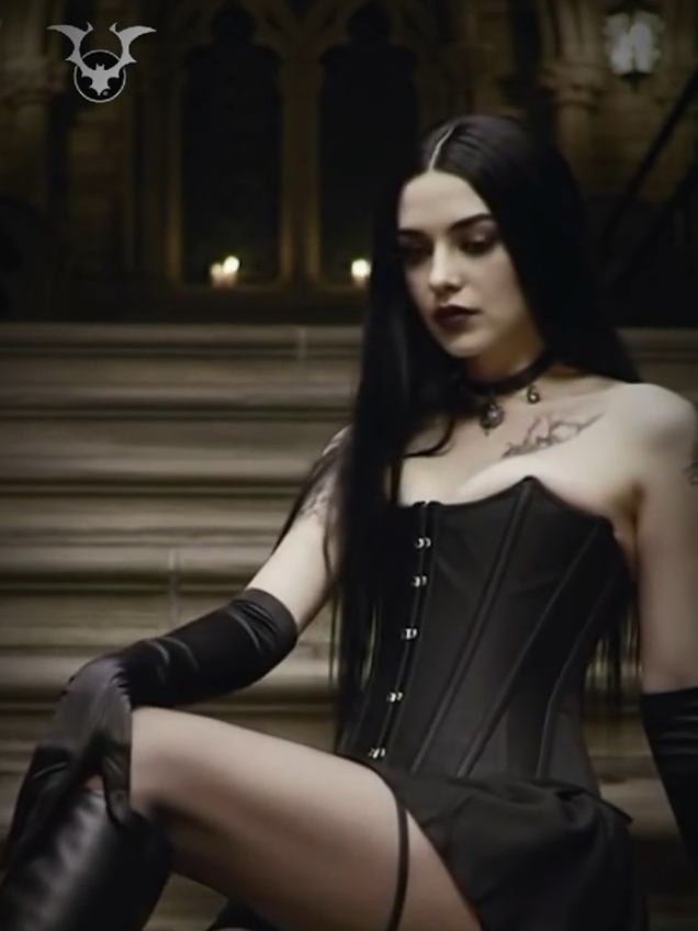 Vampire Girl 🩸🦇🩸 . . #gothmodel #gothgf #gothvibes #gothStyle #aigirl #licanosfilms #goth #montreal 