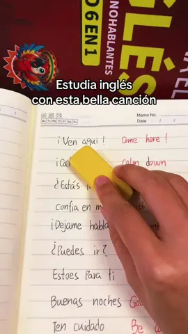 Estudia inglés con esta bella canción🎵💃💃 #englishe #englishbook #study #fast #studylife #learn #englishlearning 