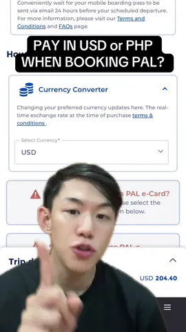 DO YOU PAY IN USD OR PHP WHEN BOOKING WITH PHILIPPINE AIRLINES? #pal #philippineairlines #fintok #finance #travelph 