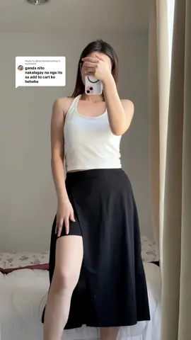 Replying to @@aschelonlineshop comfy long skirt dahil may inner short na 🥰 #skirt #longskirt #longskirtoutfit #outfit #skirtwithslit #skirtwithshorts #maxiskirt 