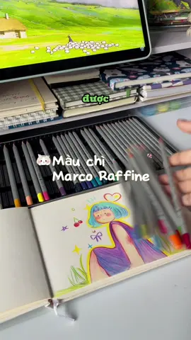 Ai từng ước có hộp màu xinh như này thì giơ tayy 🖐🏻💖  #marcovietnam #marco #marcoraffinecolor #cazoixanh #artist #paintwithme 