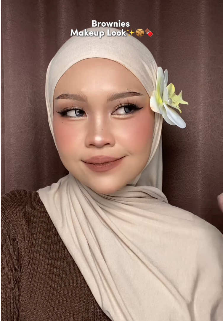 Membalas @sukaescreamstobery #tutorialmakeup #brownmakeup #onebrandmakeup #douyinlook #koreanlook 