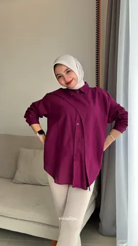 Bikin kulit cerah poll☁️🤏 #kemejawanita #richdept #kemejaoversize #kemejastyle #ootdkemeja #ootdhijabsimple 