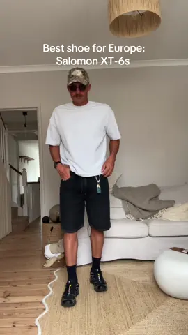 the best shoe for Europe is @Salomon XT-6 !!! #fyp #fitcheck #europe 