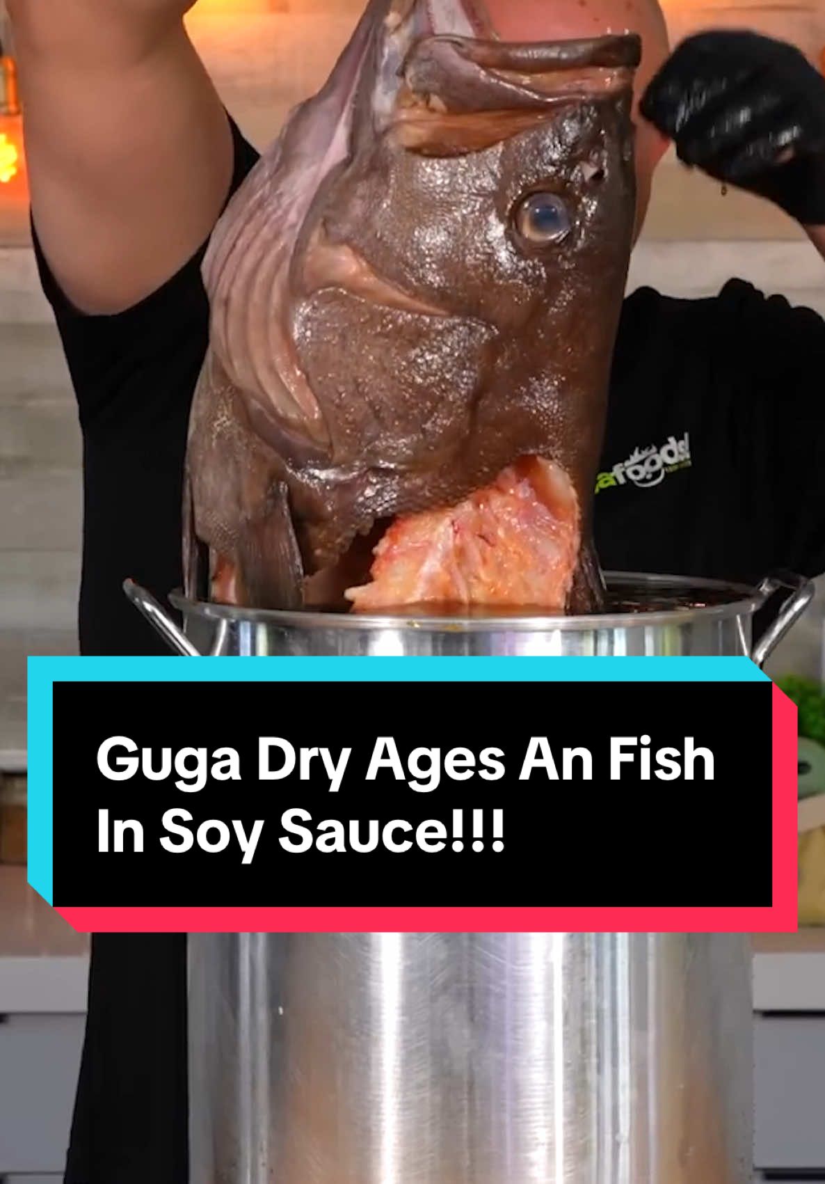 @Guga Foods Dry Ages An Grouper In Soy Sauce!!!#gugafoods #guga #foods #fish #grouper 