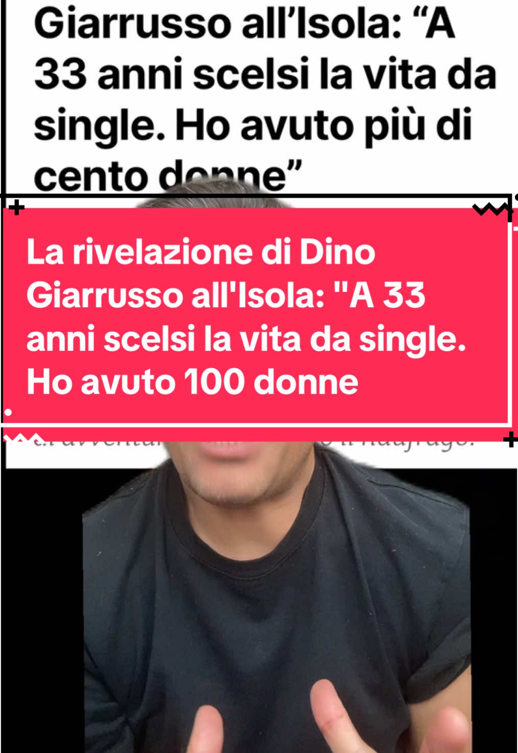 La rivelazione di Dino Giarrusso all'Isola: 