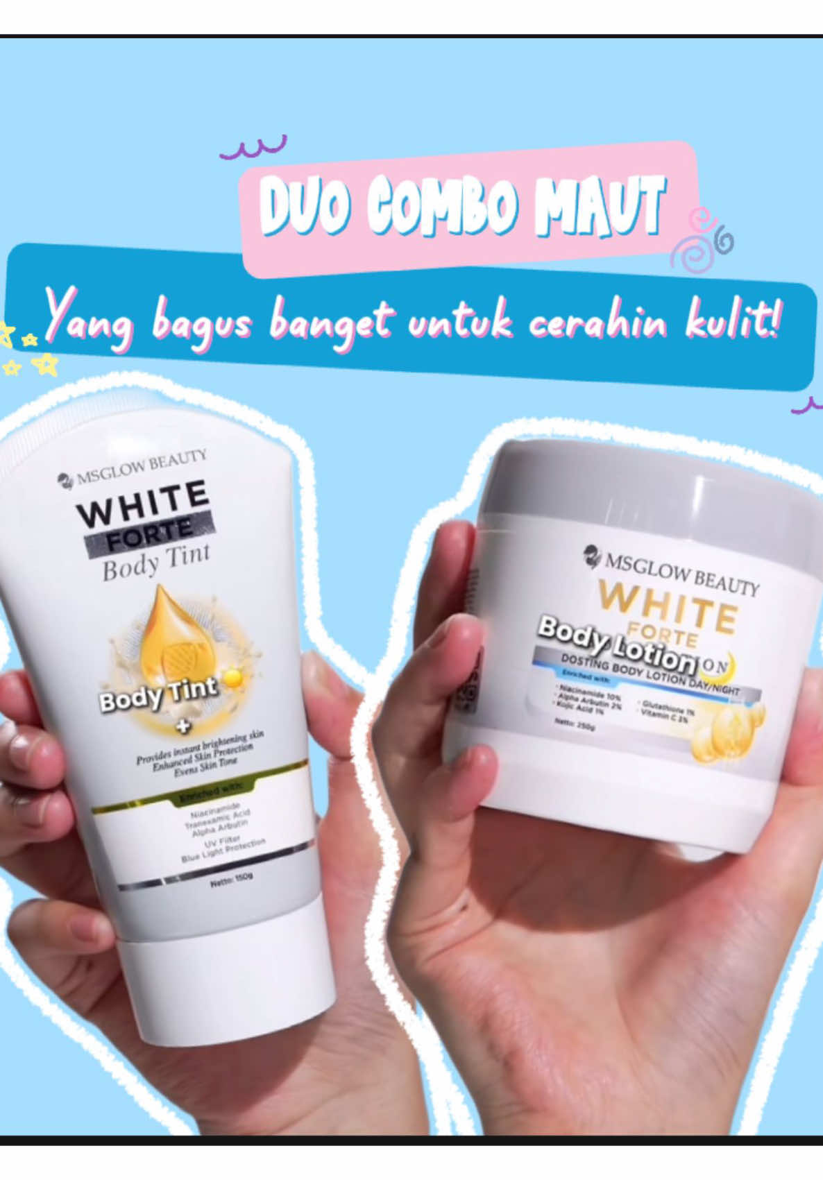 Gimana ceritanya ini?!😱👀 siapa yang udah rutin pake ini??🥰😍 #msglowbeauty #msglow #bodylotion #lotionviral #bodylotionviral #kulitputih #kulitcerah