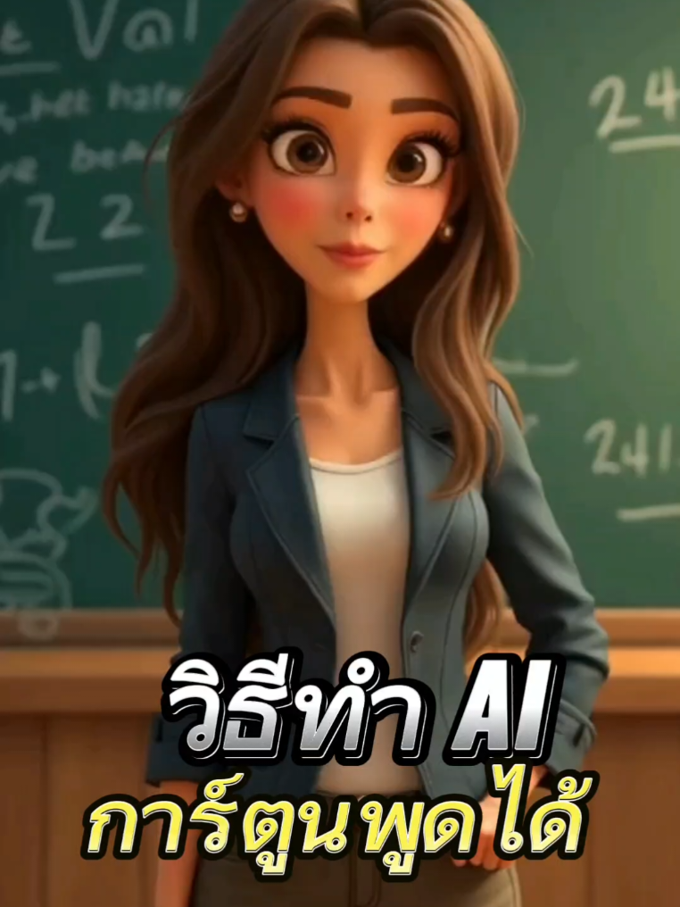 วิธีทำ AI การ์ตูนพูดได้ @AI ฮีวใจ #สอนตัดต่อคลิปวีดีโอ #สอนใช้ai #TikTokCommunityTH #แม่วันดันช่อง #แม่วัน #aiเล่าเรื่อง 