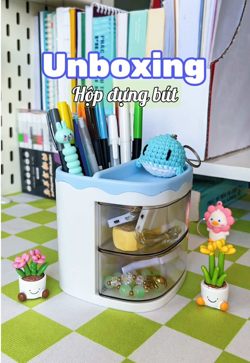 Hihi, tiếp tục unbox nè ._. Unboxing hộp bút đa ngăn #unboxing #unbox #keikochan #study #studywithme #xh 