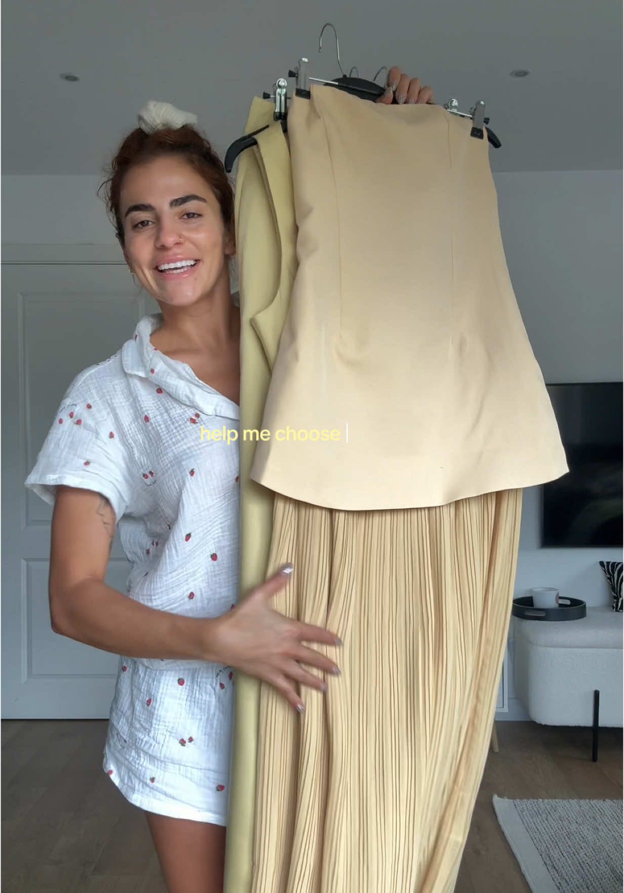 Help me choose a yellow wedding guest outfit - 1 or 2?  #weddingguestdress #weddingguestoutfit 