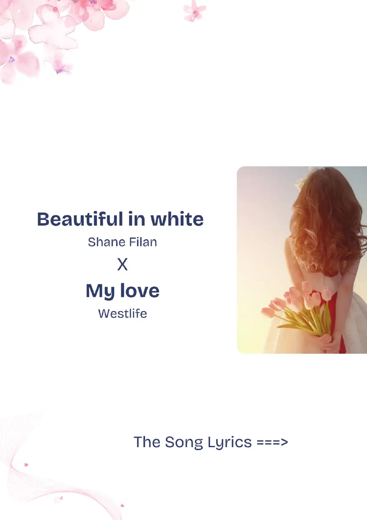 Beautiful in white & My love #lyrics #fyp #tiktok #Love 